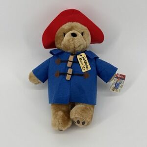Paddington Bear Plush 11" Rainbow Designs 2015 Red Hat Blue Coat Stuffed Toy NWT